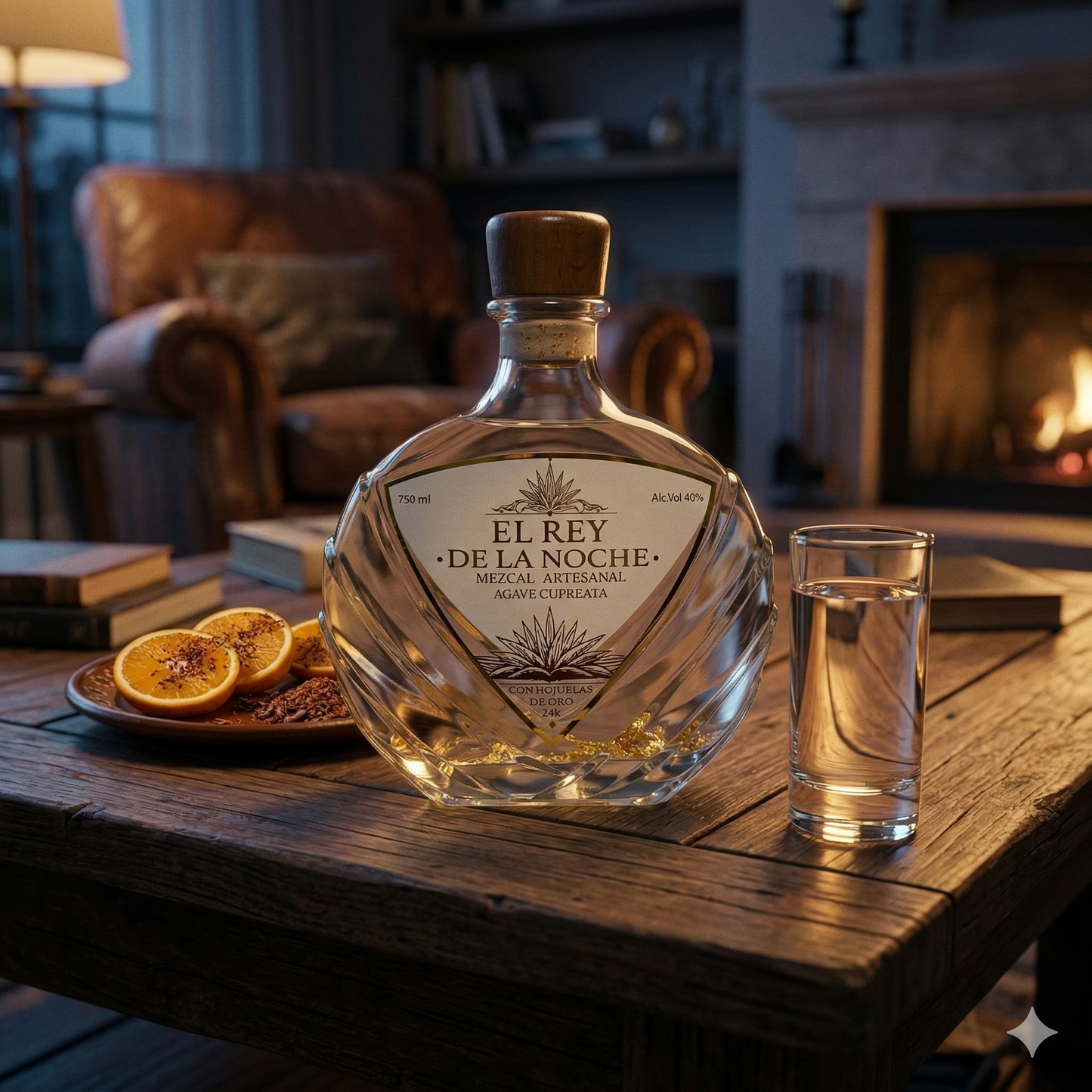 Mezcal Oro - Edición Especial con Hojuelas de Oro de 24k